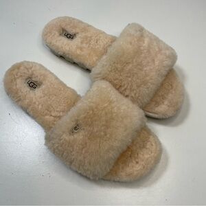 UGG Cozetta Curly Graphic slide slipper Women's size 10